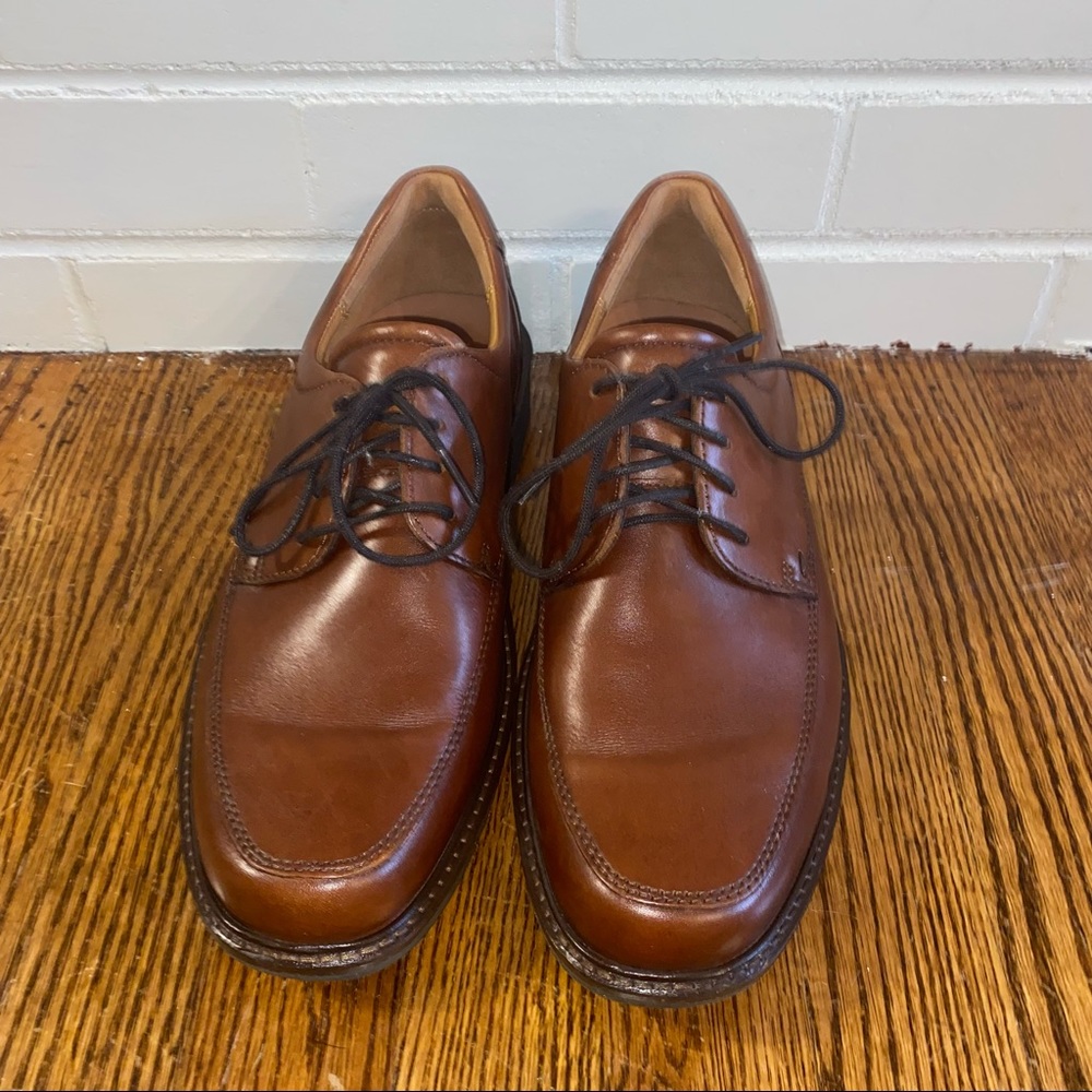 Ecco Men's Holton Apron Dress Style Leather Lace Up Loafers
